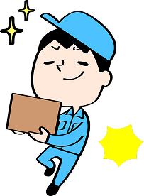 荷物を運ぶ男の人のイラスト