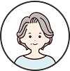 高齢女性のイラスト